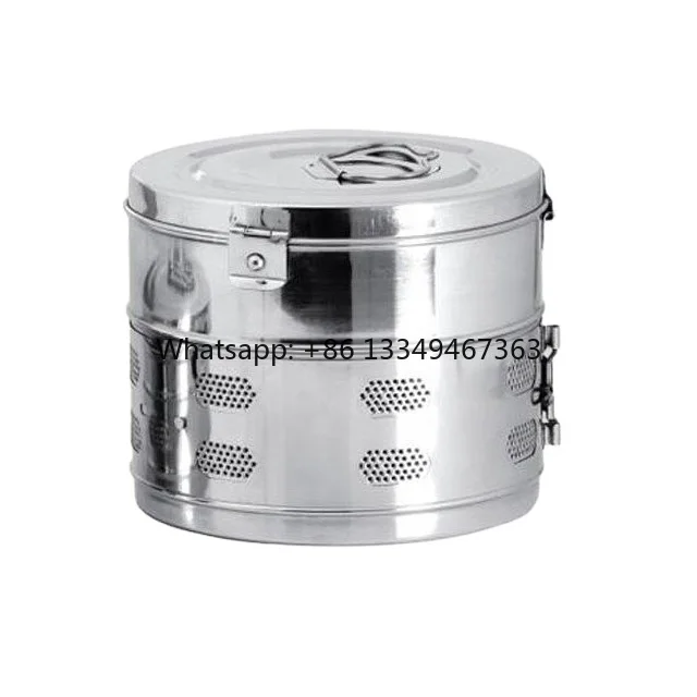 

Surgical 304 201 Stainless Steel Drum with Filter 17cm 20cm 23cm 26cm 30cm Storage tank with Factory