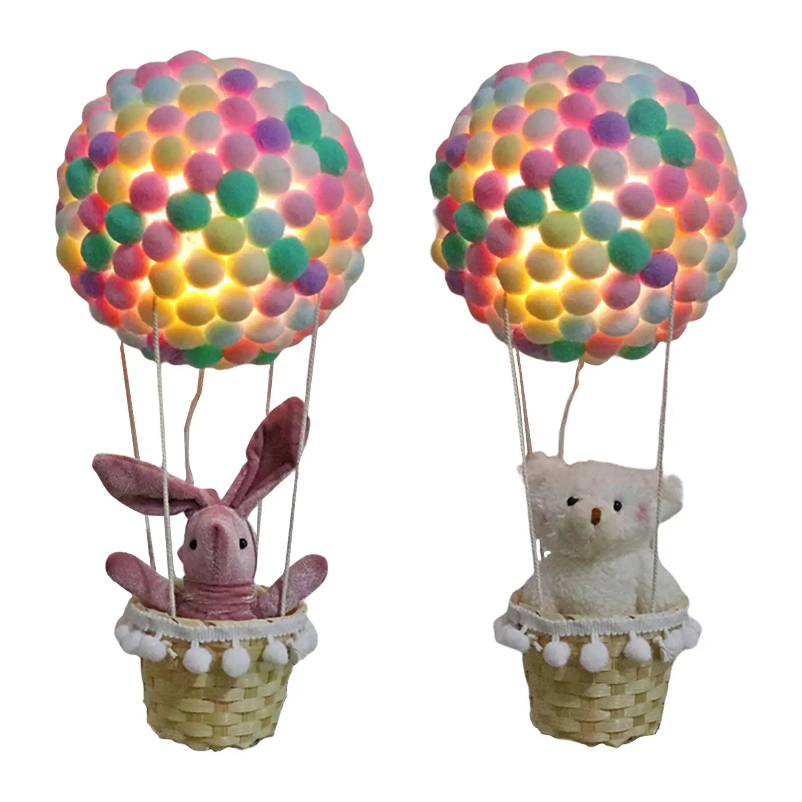 Creative Hot Air Balloon Night Light Material Package DIY Baby Handmade Kids Girls Night Lamp for Party Birthday Gift Home Decor