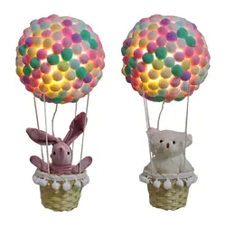 Creative Hot Air Balloon Night Light Material Package DIY Baby Handmade Kids Girls Night Lamp for Party Birthday Gift Home Decor