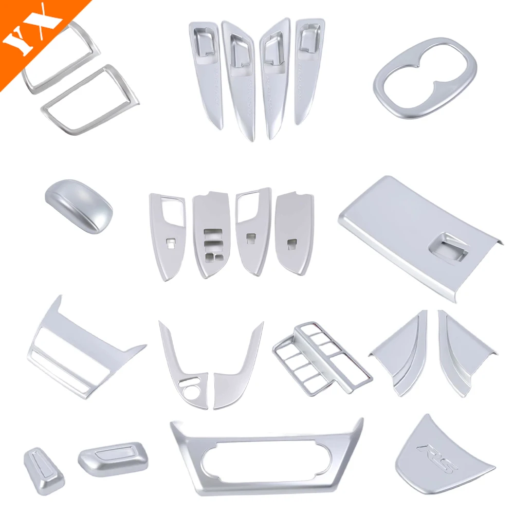 

For Mitsubishi Eclipse Cross 2018-2022 Silver Look Trim Car Interior Accessories Decoration Protector Anti Scratch Sticker Cover