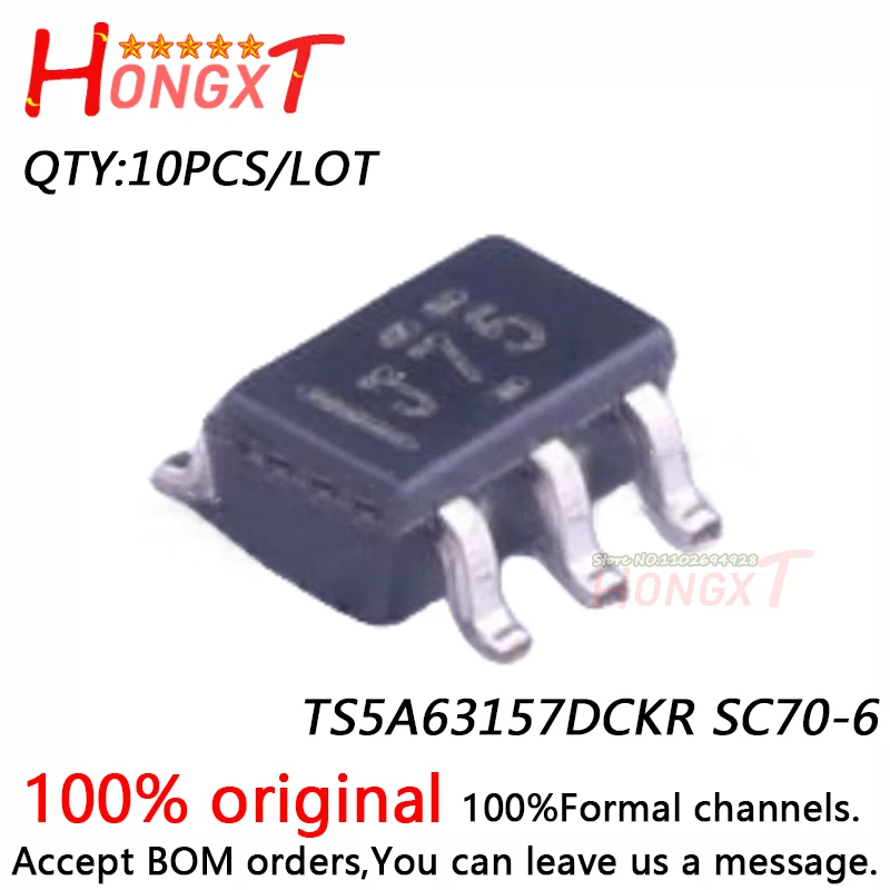 10PCS 100% NEW TS5A63157DCKR SC70-6.