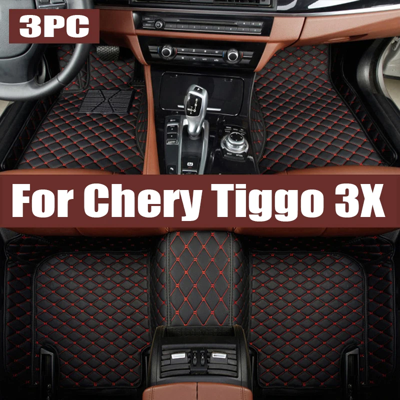 

TPE Custom Car Floor Mats For Chery Tiggo 3X 2016 2017 2018 2019 2020 2021 2022 2023 Waterproof Carpet Auto Interior trunk mat