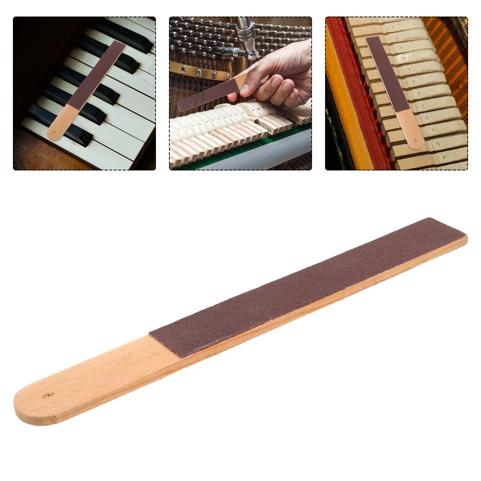 

Piano Tuning Tool Hammer Alignment Music Accessories Key Easing Repair Parts Block S paper Durable Wood Precision
