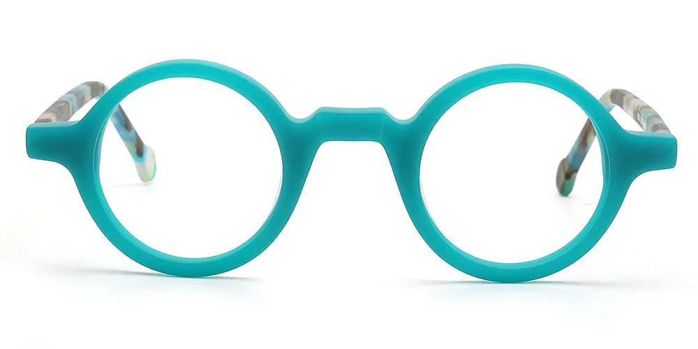 HONKAN Kleine Acetat-Brillenfassung Vintage Runde Handgefertigte Vollrand-Brillengestelle für Herren und Damen Kurzsichtigkeit Lesebrille – Detail 28