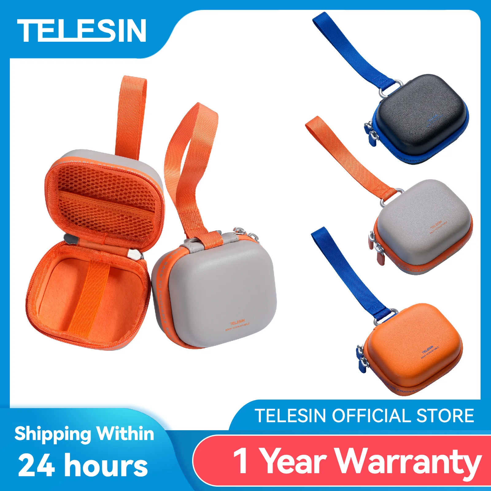 �y�Z�[�����zTELESIN DisAdv �~�j���[�ی�o�b�O �L�������O�P�[�X DJI OSMO Action 6 5pro 4 3 GoPro Hero Insta 360 Ace Ace pro 2�p