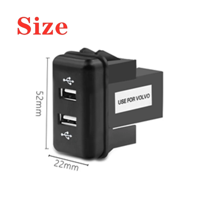 QC3.0 2x30w PD USB Car Quick Charger TYPE-C USB Power for Smart phone Ipad Iphone Use for Truck VOLVO FH FH12 Quick charge 3.0