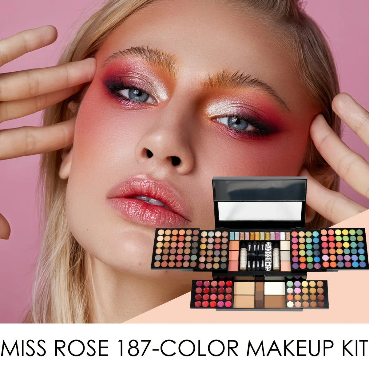 All-round Complete Cosmetic Gift Box Contains Lipstick and Eyeshadow Palette, Long-lasting Smudge-resistant Makeup Formula, Exquisite Packaging, Ideal Present for Christmas and All Festive Occasions