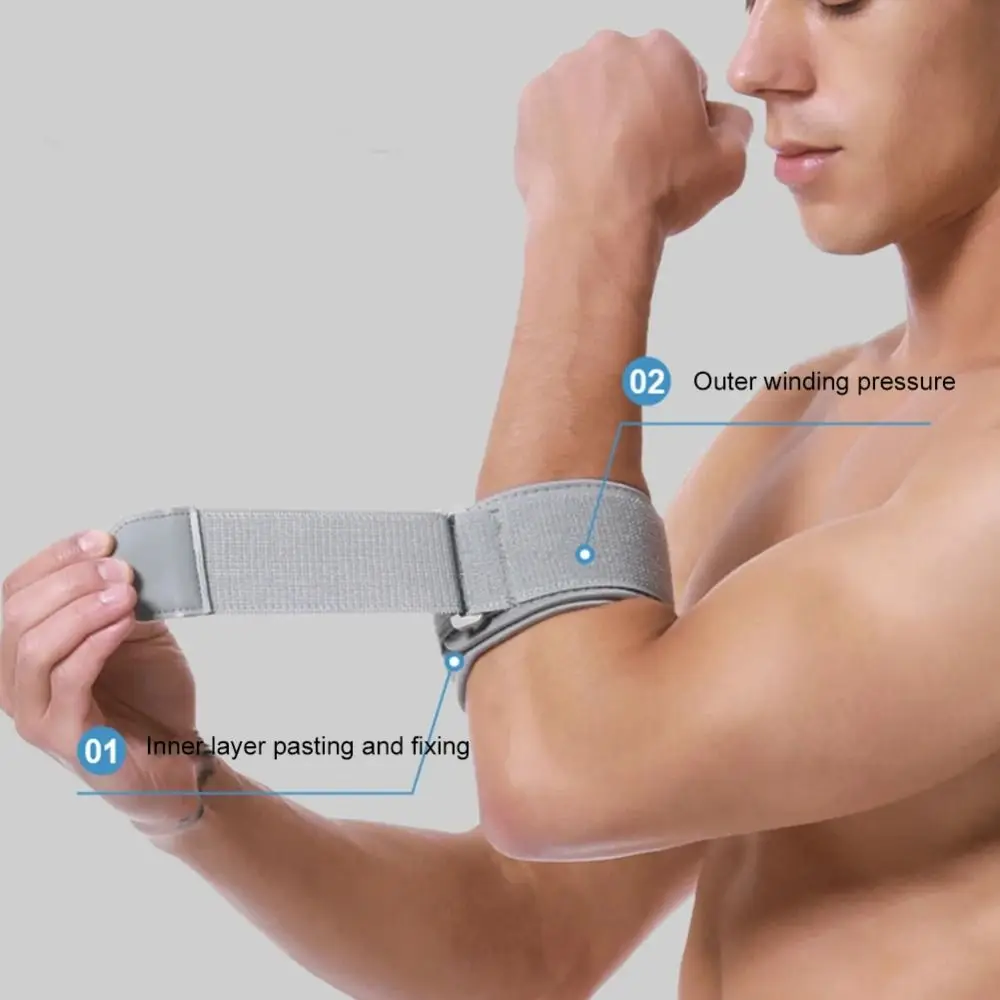 

Compression Elbow Support Strap Breathable EVA Pad Tennis Elbow Support Adjustable Strap Nylon Band Sports Wrist Guard