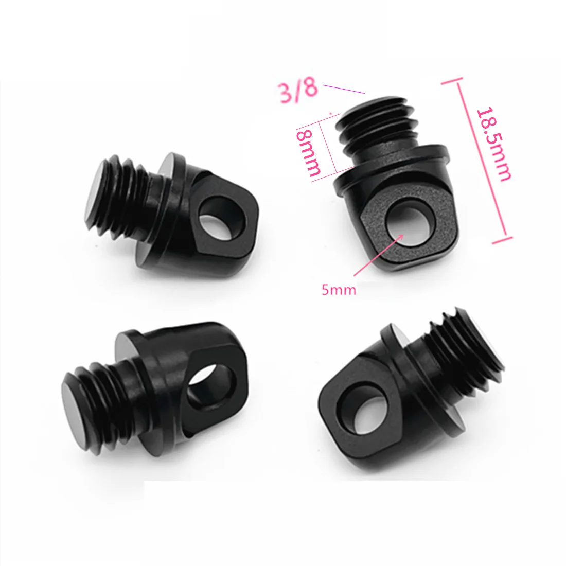 10x 1/4 "3/8" Zoll Schrauben 1/4-20 Griff Schraube Mutter Lanyard Schulter Strap Mount Adapter für DSLR kameras Foto Stativ Zubehör – Detail 1