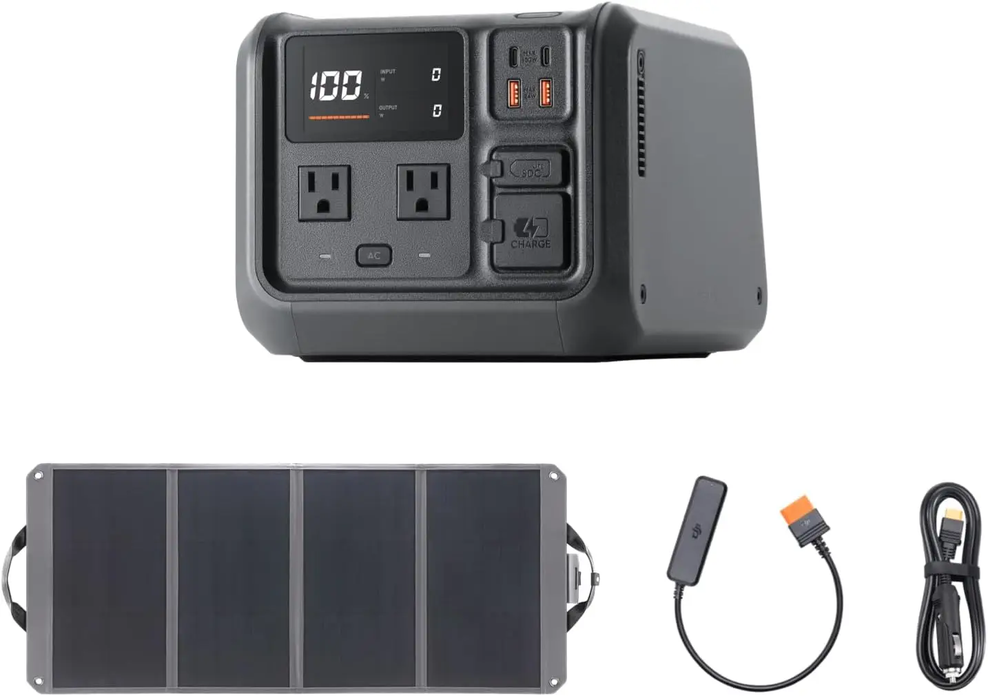 

Portable Power Station, 512Wh Solar Generator with 1x 100W Solar Panel, 4000-Cycle-Life LFP(LiFePO4) Cell