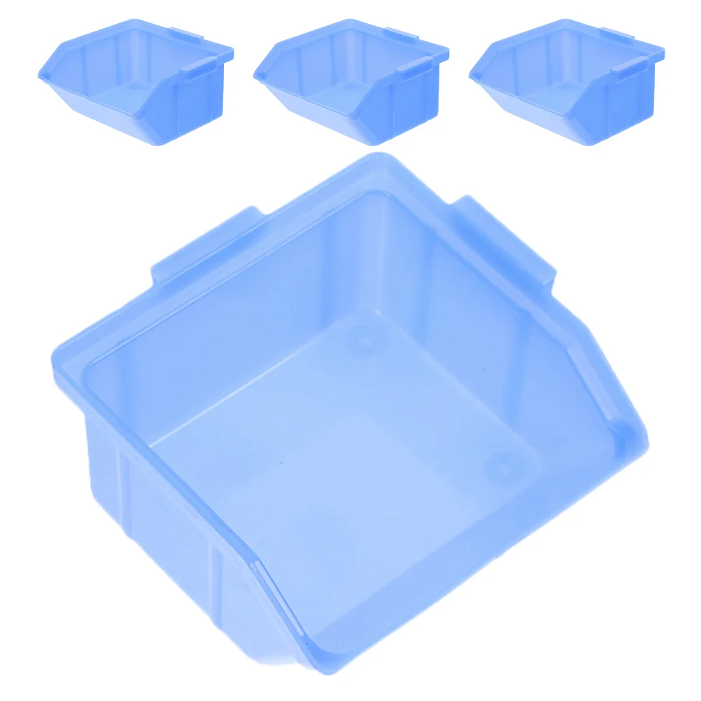 4 Pcs Tool Box Boxes Storage Bins Drawers Component Plastic Snack Warehouse Supplies