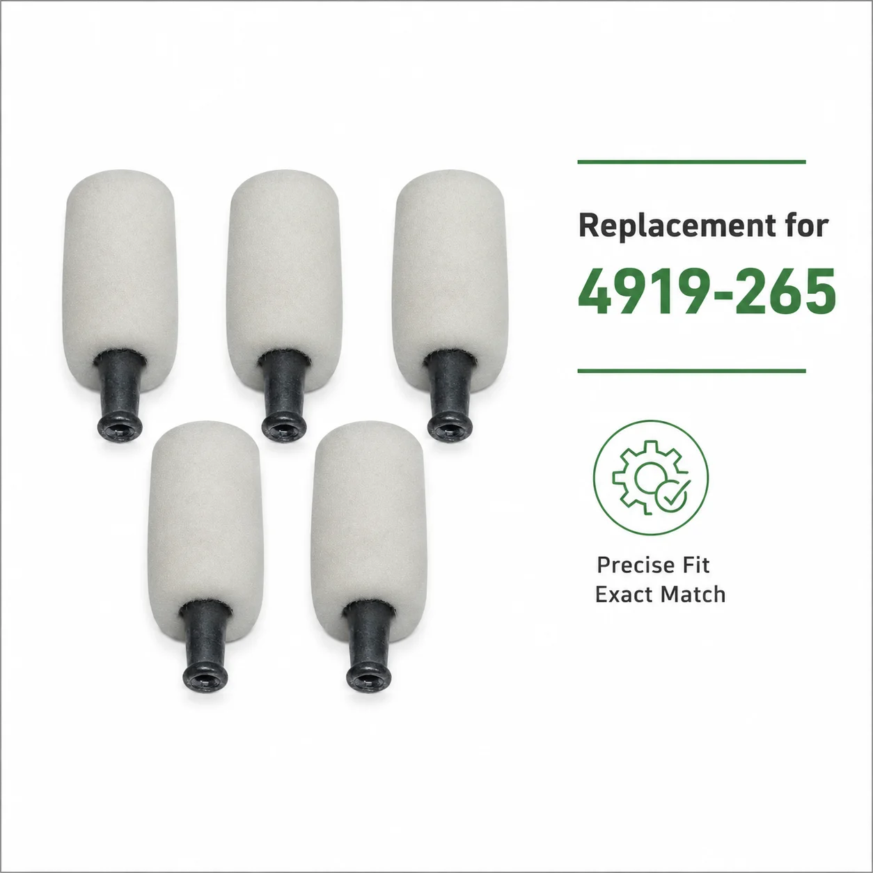 5-Piece Fuel Filter Kit For Kawasaki TD18 TD22 TD24 TD33 TD40 TD48 Lawnmower Replaces 49019-2065 4919-265 Mower Parts Set