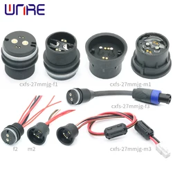 Magnetic Connection Military Waterproof Male and Female Adsorption Charging Power Plug Seat