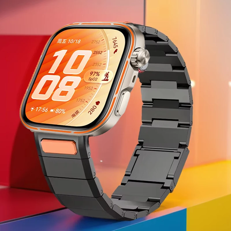 Luxus-Edelstahlarmband für Huawei Watch Fit 5 5 Pro Magnetverschluss Metallgliederarmband für Huawei Fit 3 Fit 4 Fit 4 Pro.