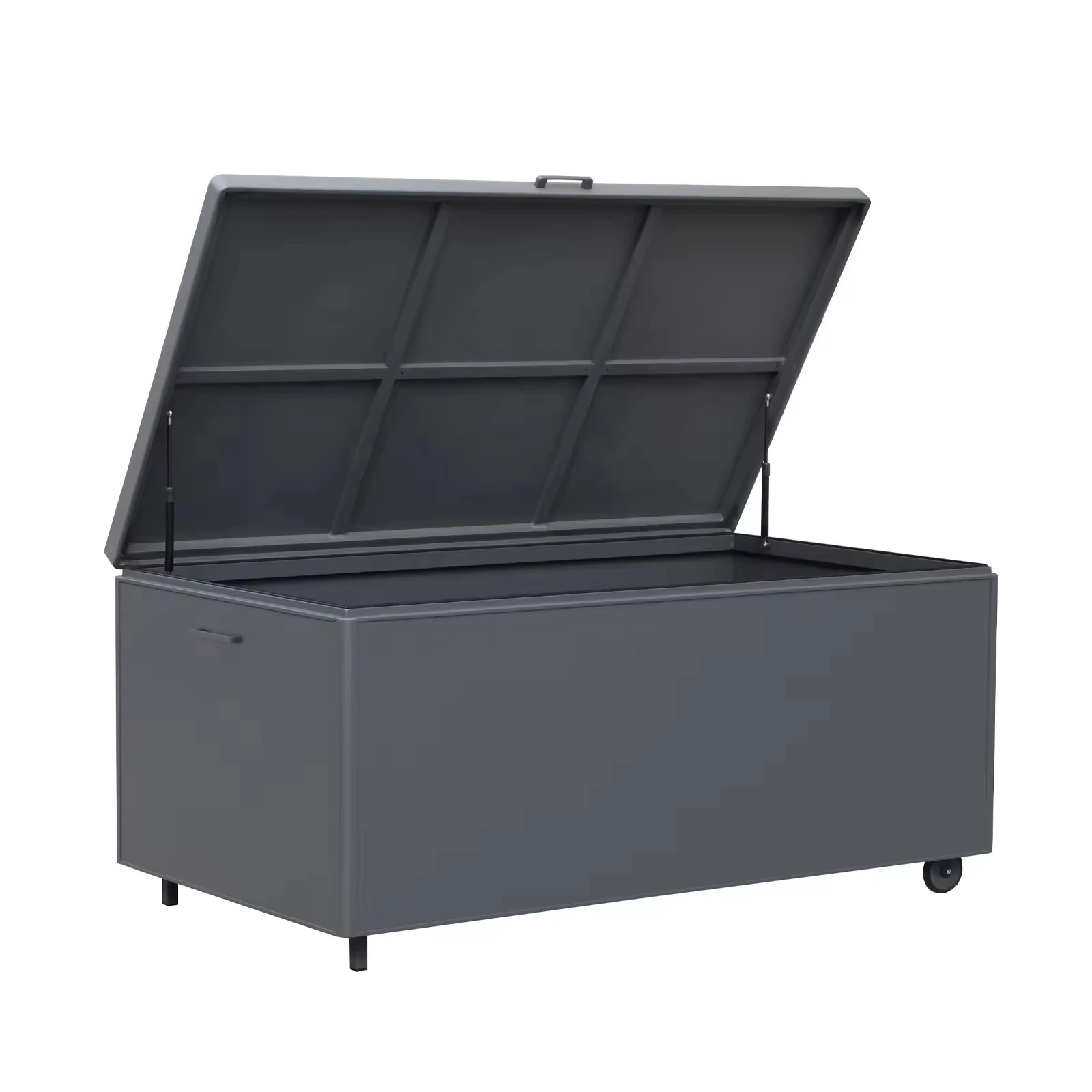Outdoor Storage Waterproof Aluminum PVC Board Square Cube Patio Cushion Box Cabinet Garden Storage Furniture