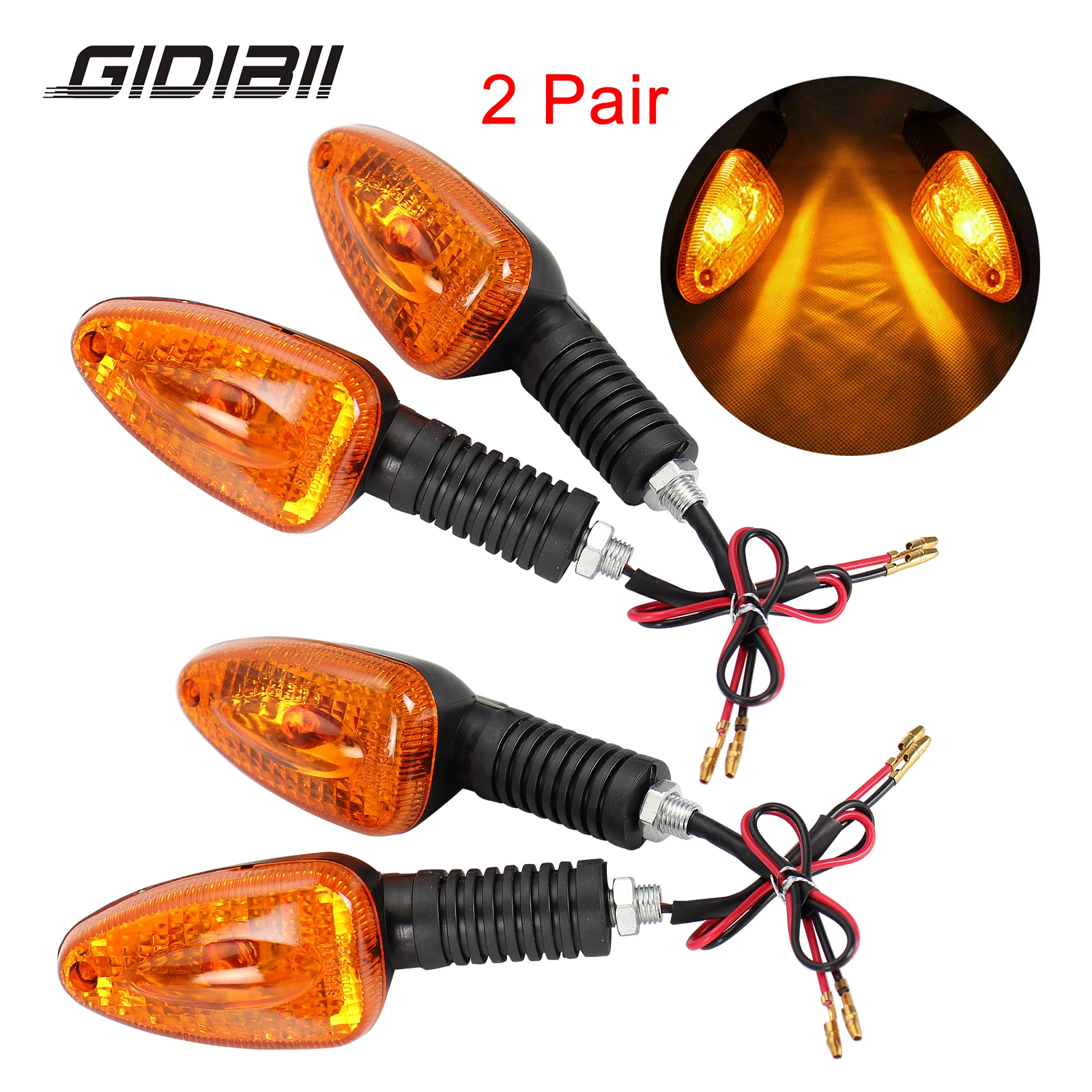 2 Pair Orange For R1100 GS R1150 Adventure R1150 R R1200 C R 850 R Turn Signal Lights Front Rear Brake Lamp LED Indicator