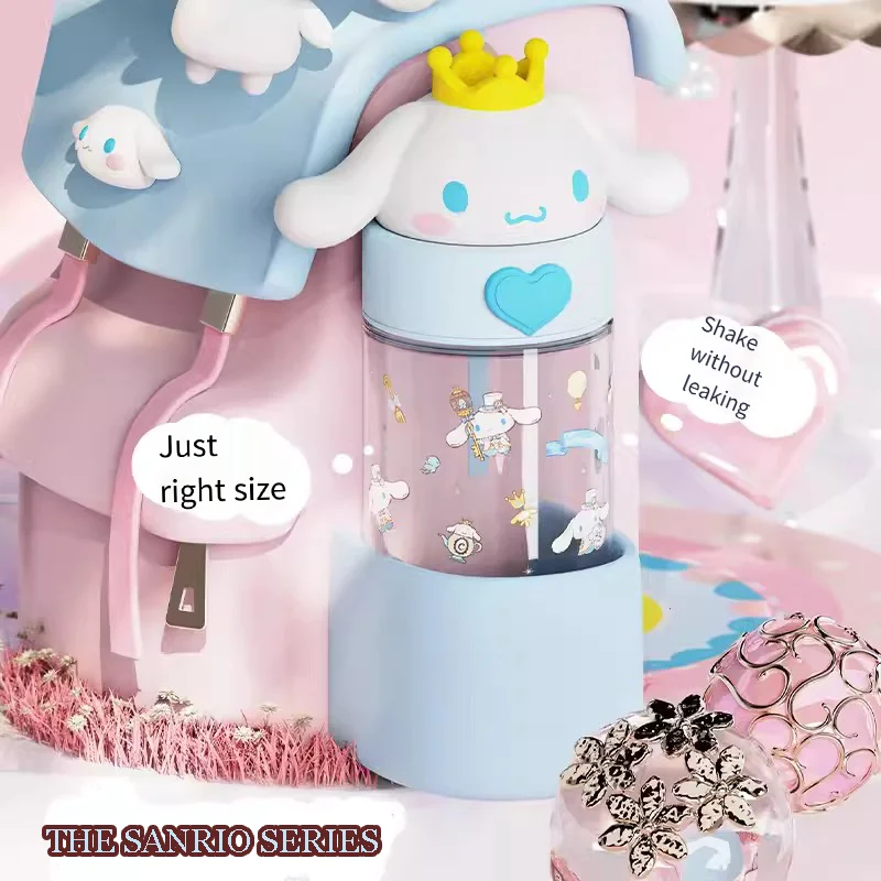 500ML Sanrio Hello Kitty Water Cup Anime Cartoon Kuromi Cinnamoroll Pop Transparante Cup Leuke Kid Fles Water Cup meisjes Geschenken