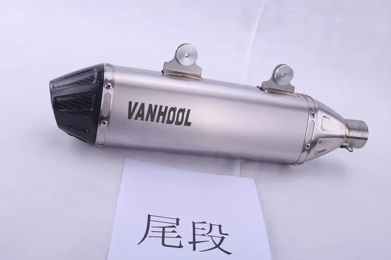 Stock High Performance Titanium Motorcycle Exhaust Pipe Muffler Parts for 450cc Off-Road Bike, Racing Escape System Accessories