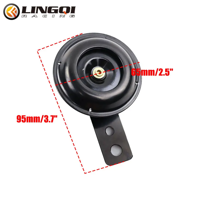 LINGQI Pit Dirt Bike Motorcycle Loud Horn Speakers Waterproof 12V for Electrical Moto Round Warning Voice Signal Accessories