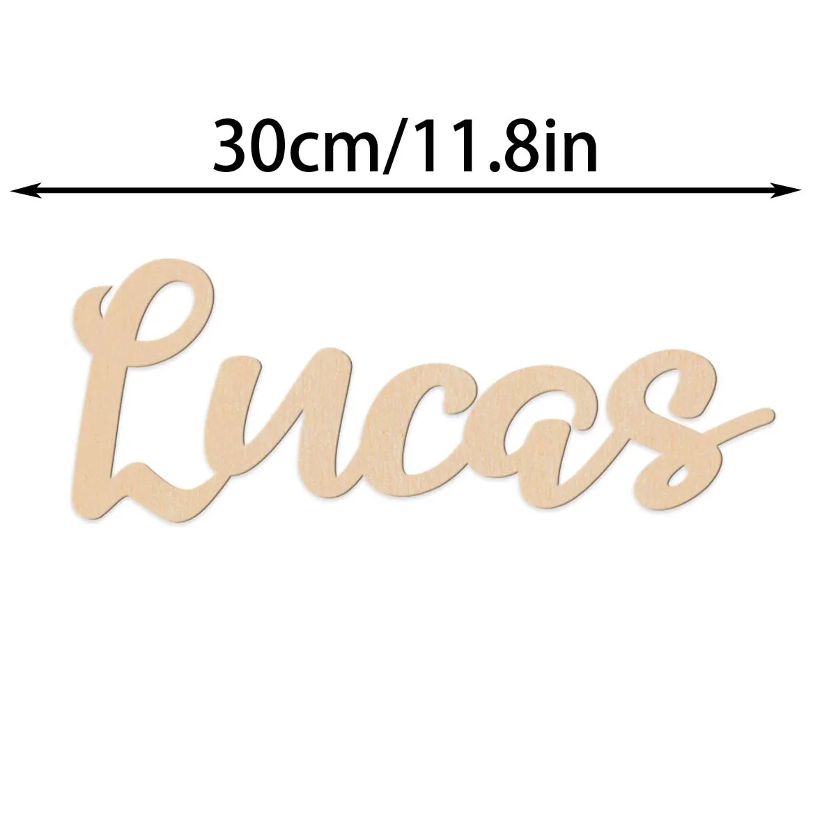 1 قطعة الكرتون لوكاس مثال للتخصيص اسم علامة خشبية قطع الليزر علامة خشبية ديكور لم تنته الخشب للرسم أو التألق