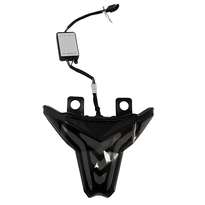 

L38A-для Kawasaki ZX4R ZX6R Z1000 NINJA400/250 Совместимый задний фонарь RGB Control APP Красочный поток указателя поворота семицветный L
