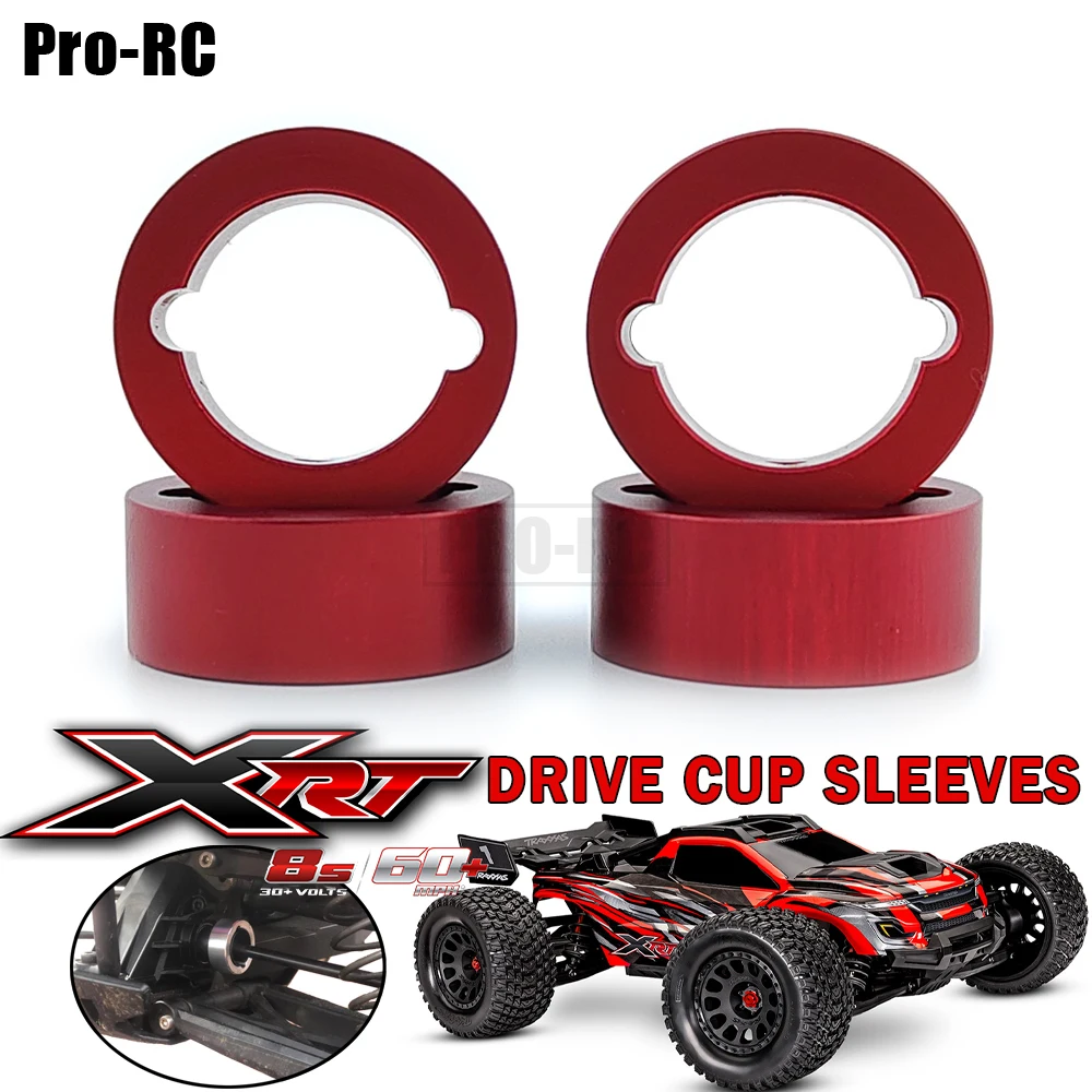 4Pcs Drive Cup Sleeves Aluminum 7075-T6 For Traxxas 1/6 XRT 8S Race Truck Rc Upgrade Parts