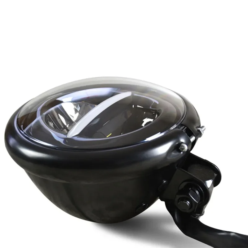 【Premium quality】883 Retro Motorcycle Modified LED Highlights 5.75 Inch Headlights Line Type Driving Light Flashing