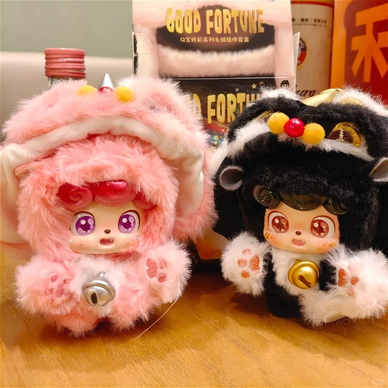 

Q.Kid Good Fortune Series слепая коробка виниловое лицо Q.Baby аниме фигурка Kawaii сумка-сюрприз кулон Mystery Box брелок игрушки подарок