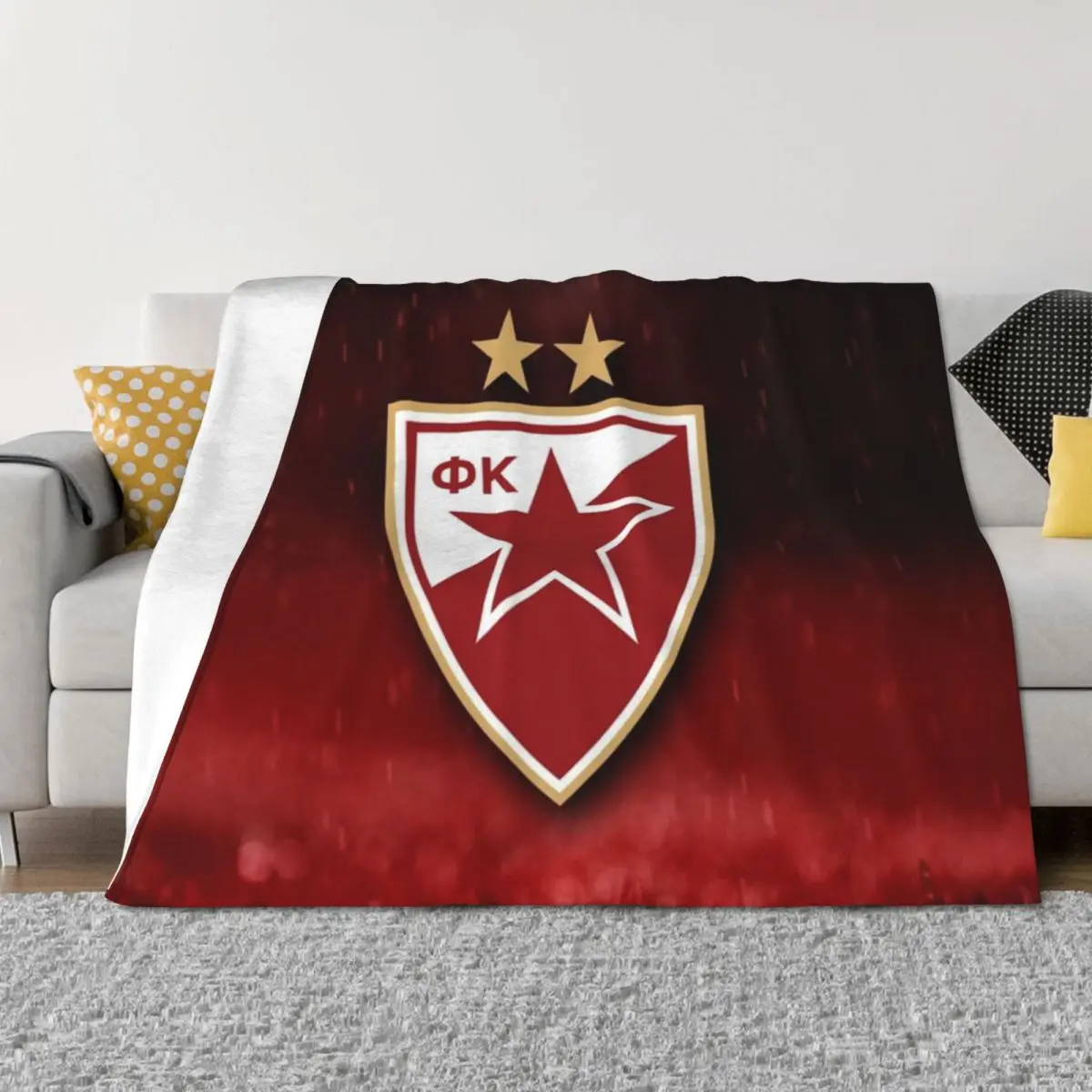 

Crvena Zvezda Beograd Throw Blanket Cute Bed christmas decoration Warm Blankets