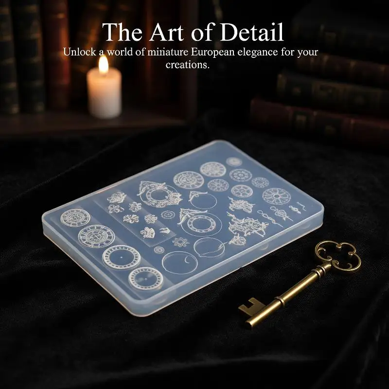 French Nail Art Acrylic Decoration Molds Durable Reusable Candlestick Statue Photo Frame Shapes for Nail Salon Artists