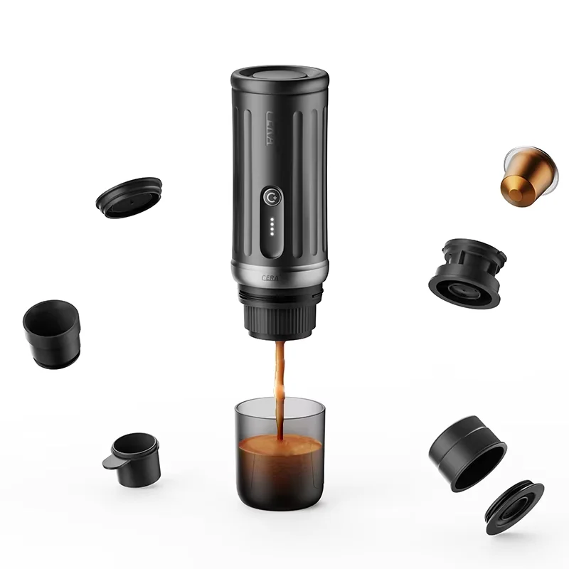 

2026unique Portable Espresso Machine Self-heating Car Coffee Machine Compatible with Ground Coffee and Suitable for Tra