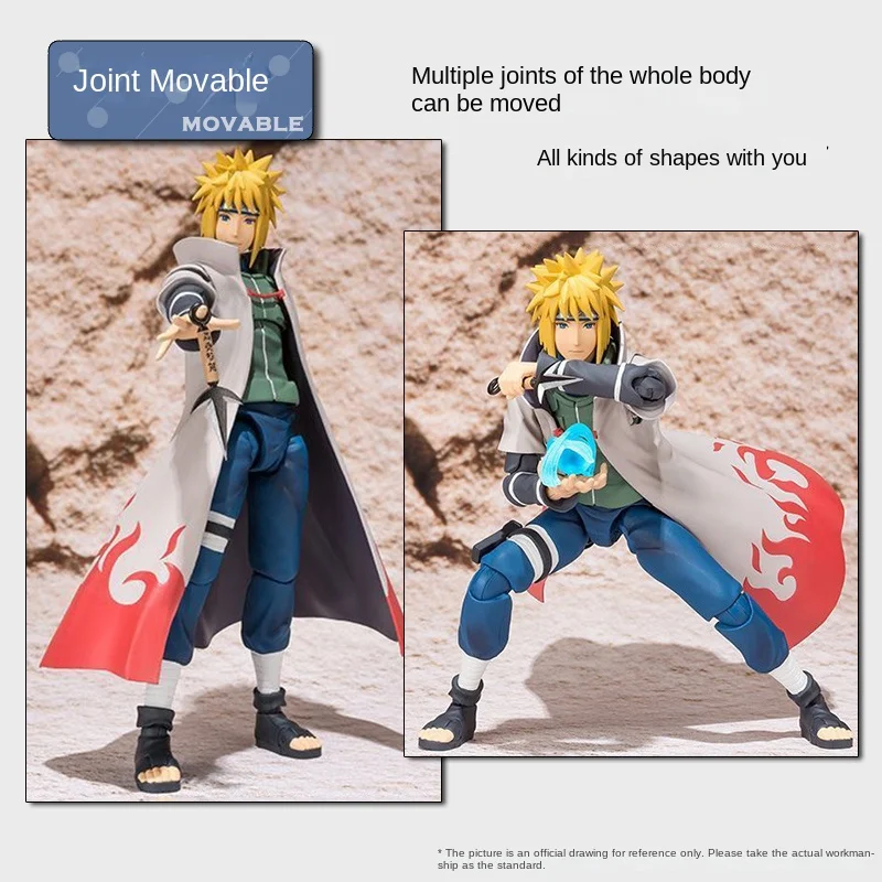 Bandai shf fourth generation naruto, wave wind water gate, movable figure model ornament toy doll birthday