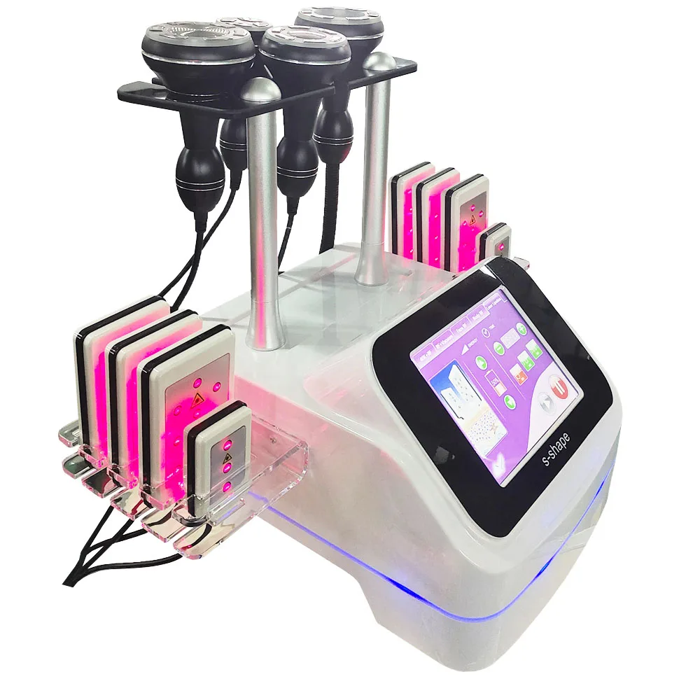 40K Ultrasonic Cavitation Vacuum Radio 8 Pads Lipo Laser Slimming Machine Fat Loss Body Shaping  Spa