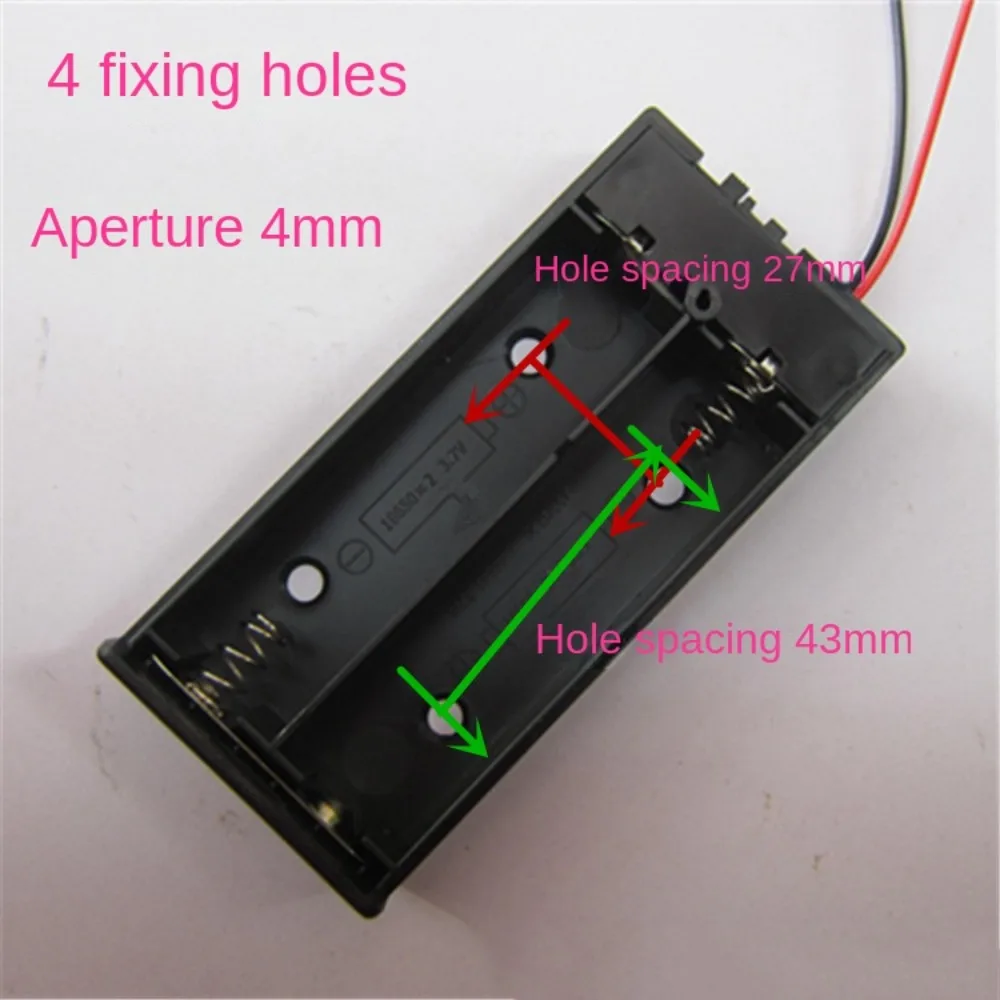 2 Slot Battery Case Holder Thickening Material Well Match Empty Box for 18650 Battery Empty Box ABC Plastic