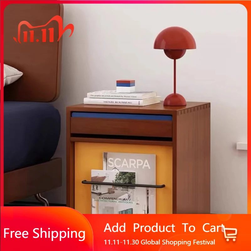 

Organizer Storage Nightstand Unique Luxury Bedroom Simple Space Saving Wood Nightstand Drawers Luxury Muebles Home Furniture