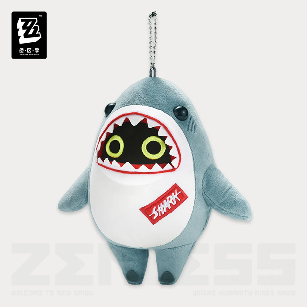 มีในสต็อก miHoYo Zenless Zone Zero Shark Bangboo อุปกรณ์ต่อพ่วงเกมตุ๊กตาของขวัญพวงกุญแจจี้การ์ตูนของขวัญวันเกิด