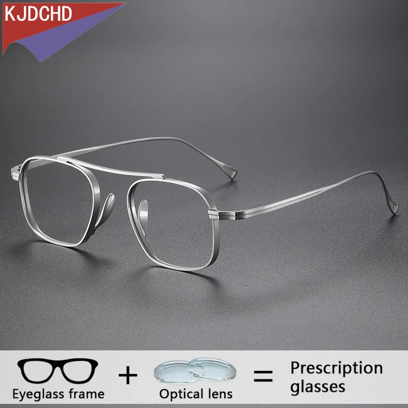 

Square Doctor With Prescription Glasses Men Titanium Progressive Myopia Photochromic Eyeglasses Bifocal Optical Retro Eyewear
