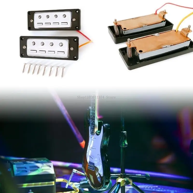 4-strunowy bas elektryczny Mini Bass Pickup i gryf z wymiennymi śrubami