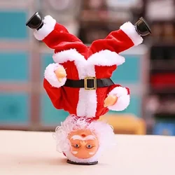 1Pc Handstand Dancing Santa Claus Electric Creative Music Toy Christmas Gift Decoration