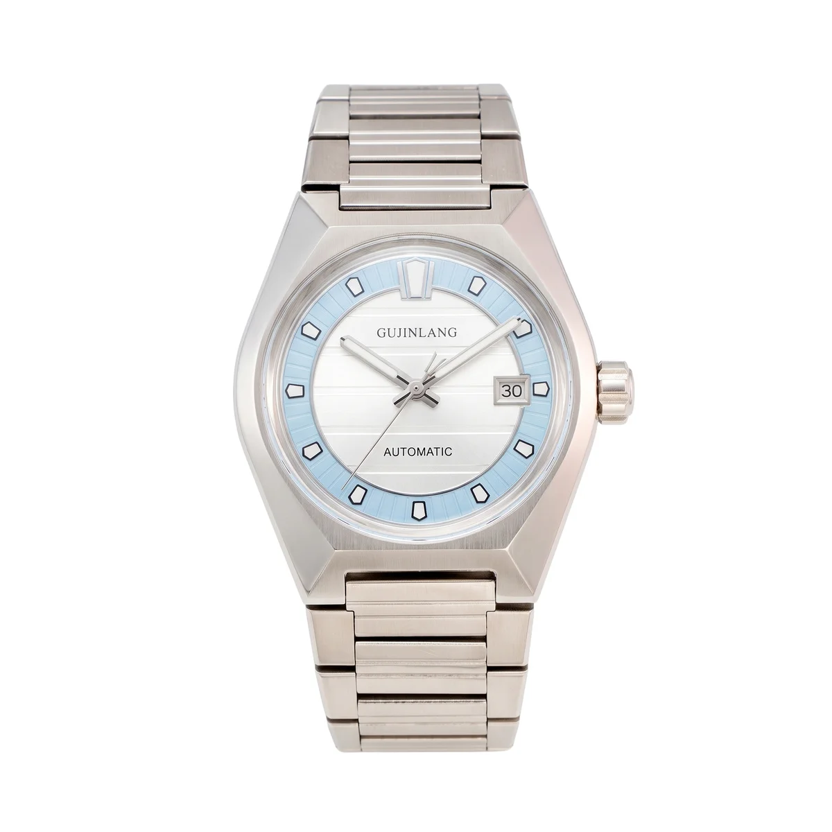 GUJINLANG 40mm Vintage Automatic Mechanical Men's Watch — with Japan NH35 or China PT5000 — 316L Steel, Domed Mineral, 5ATM