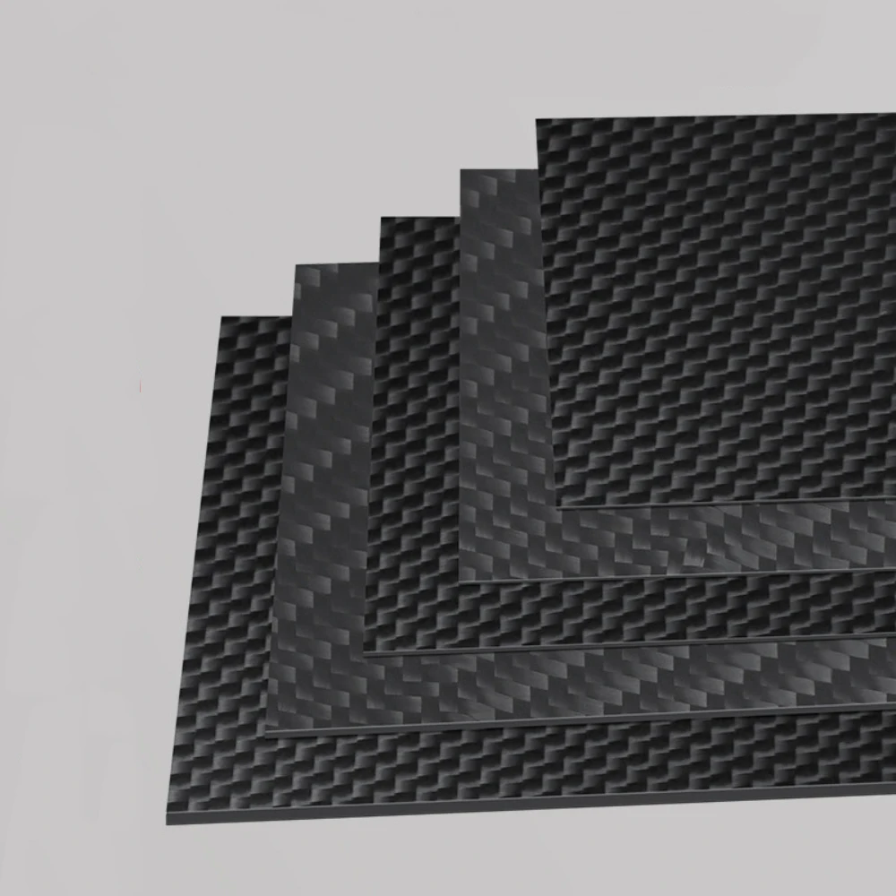 1Pcs 3K Carbon Fiber Sheet Thickness 0.2/0.4/0.5/0.6-10mm Black Laminate Carbon Fiber Plate Panel Twill/Plain Matte Finish