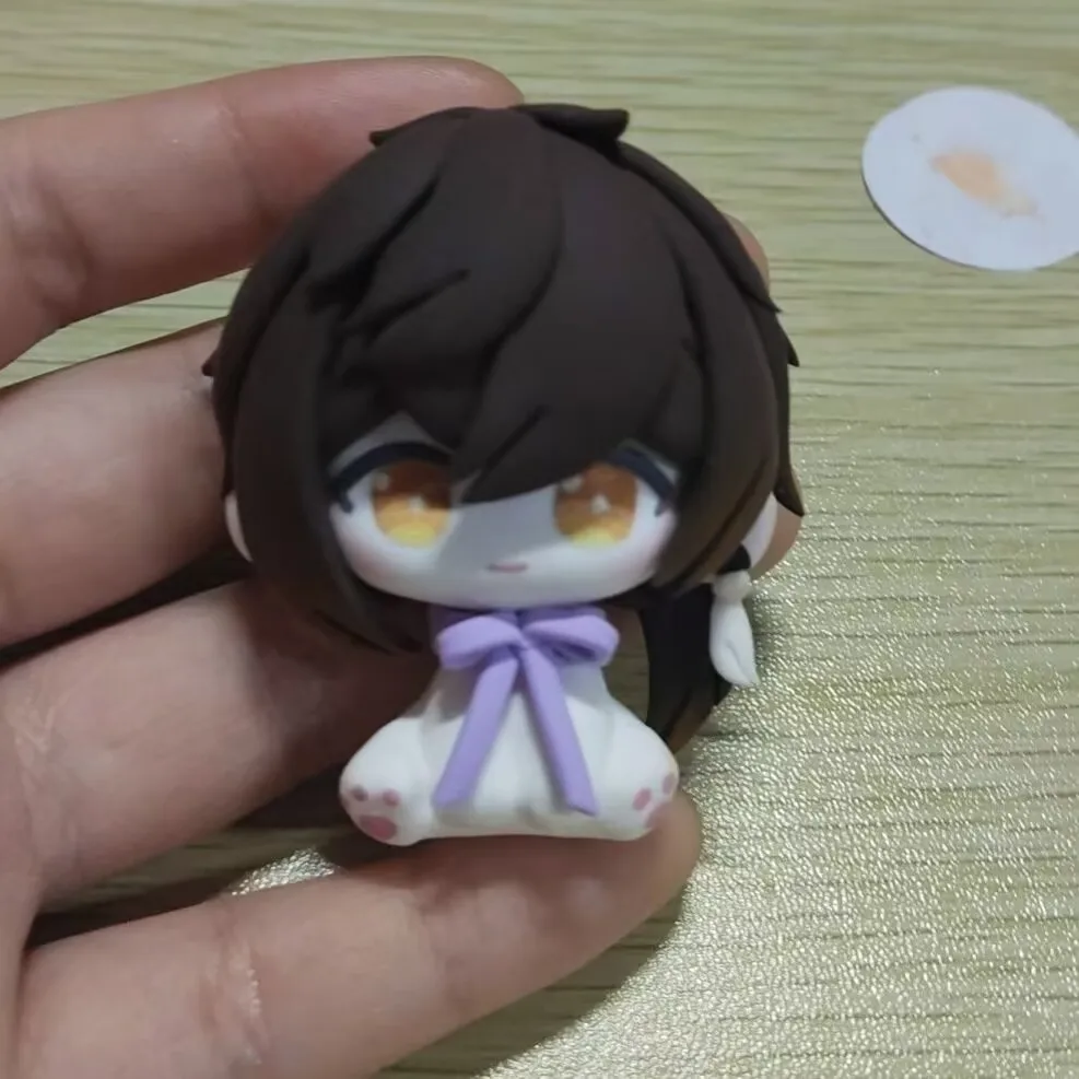 مغناطيس ثلاجة من الطين "Genshin Impact" بقوة مغناطيسية، عناصر صغيرة مصنوعة يدويًا من "Kongying، Zhongli" كهدية #3