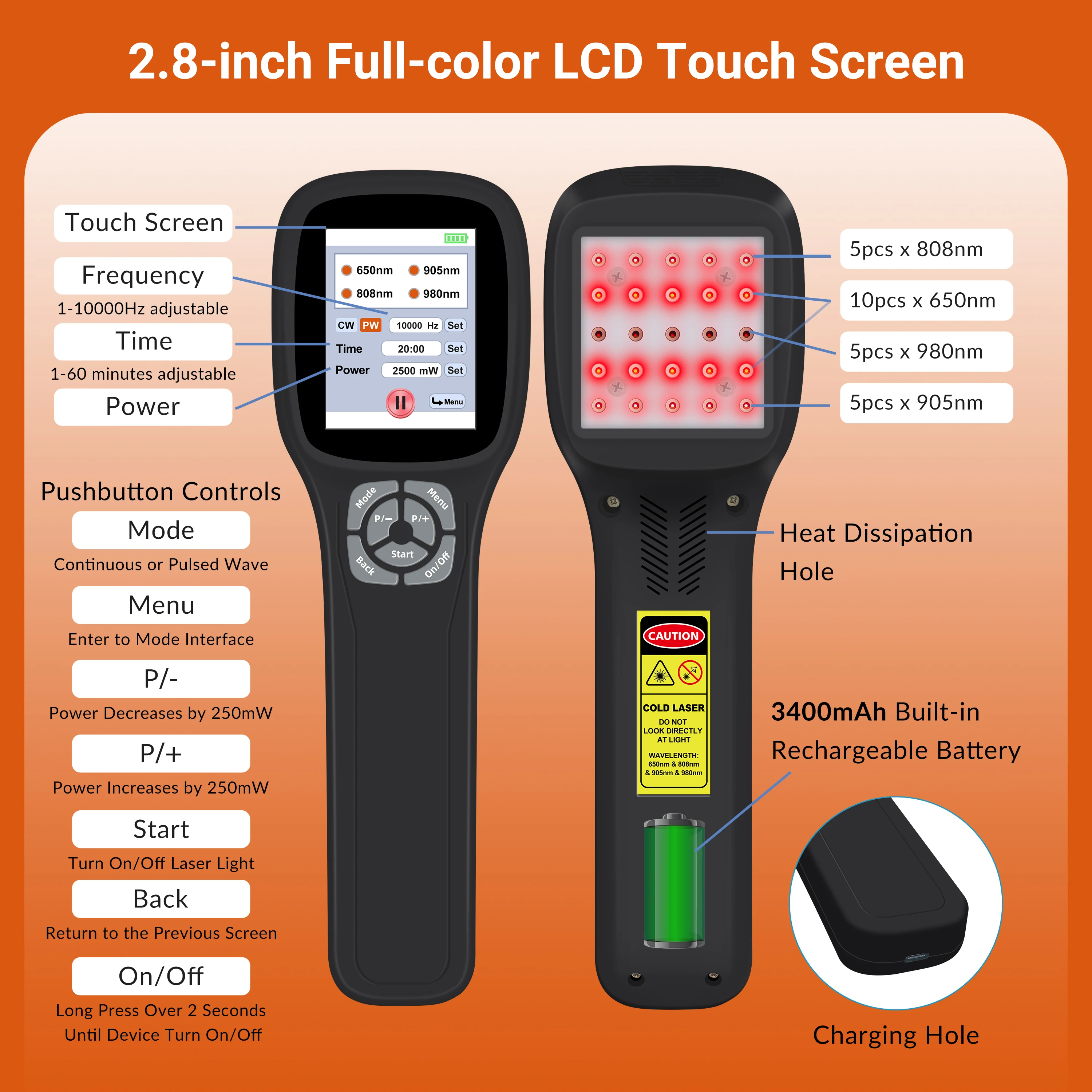 Frovab LLLT العلاج بالليزر البارد الأحمر NIR ضوء التهاب المفاصل لتخفيف التهابات غير الغازية جهاز العلاج الطبيعي للعناية بالمفاصل #3