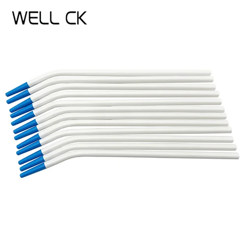 Eyector de Saliva Dental, clínica de odontología, puntas de succión quirúrgicas desechables, largo y delgado tubo de succión, herramientas de dentista