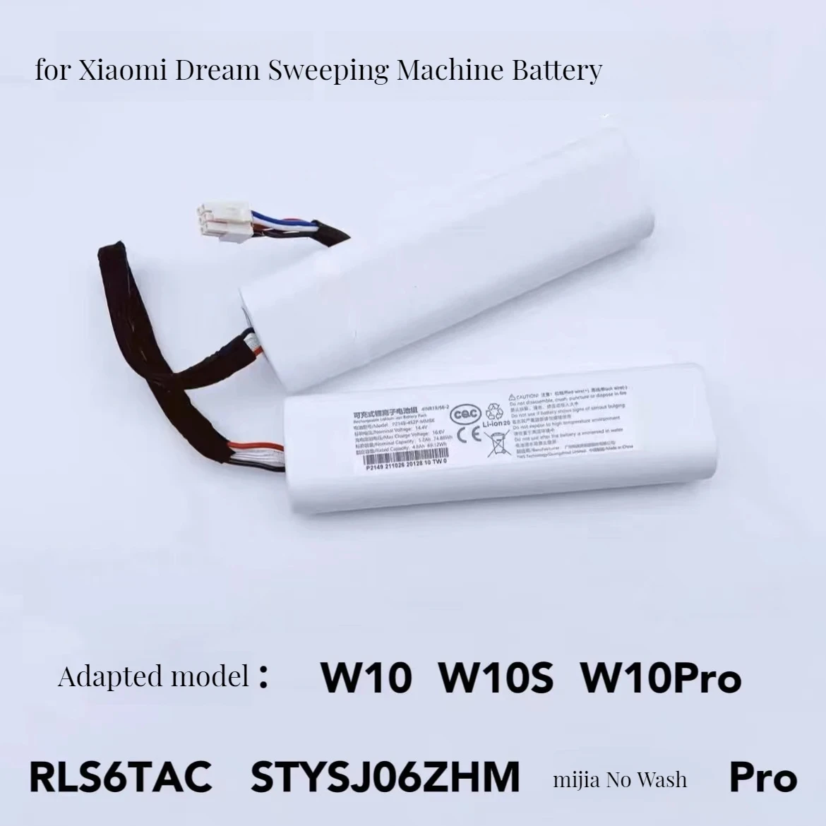 P2027-4S2P-MMBK Battery For Xiaomi Mijia Self Cleaning Robot Vacuum Mop Pro STYTJ06ZHM Dreame W10