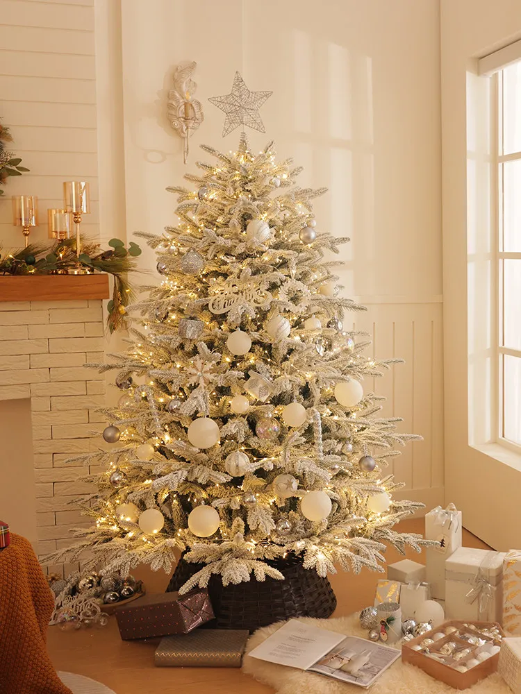 2025 New Christmas Decoration Upgraded Instagram Trendy Lifestyle Home Living Room Christmas Tree Encrypted Package