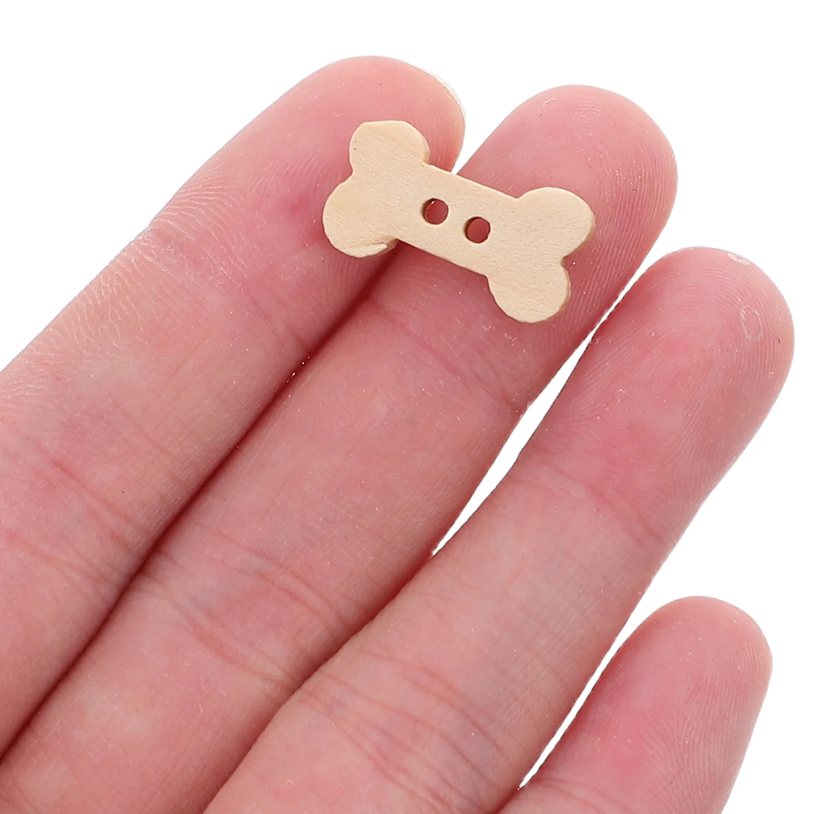 

200Pcs Wooden Bone Buttons for Sewing Crafts Unique Design Natural Touch Visual Appeal Handmade Projects Knitters