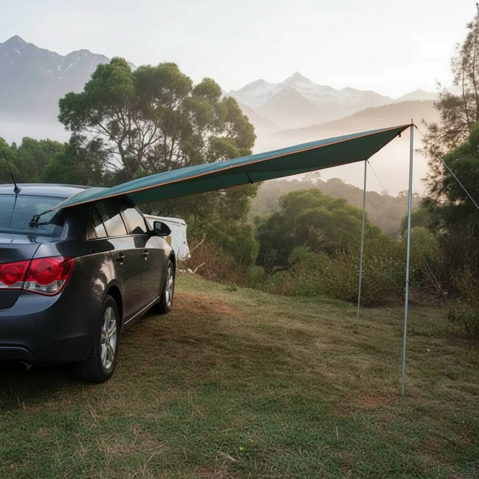 

Car Side Awning Silver Coated Suction Suction Pad Car Tarp Vehicle Side Sun Shade Protection Vehicle Mounted Sunshade