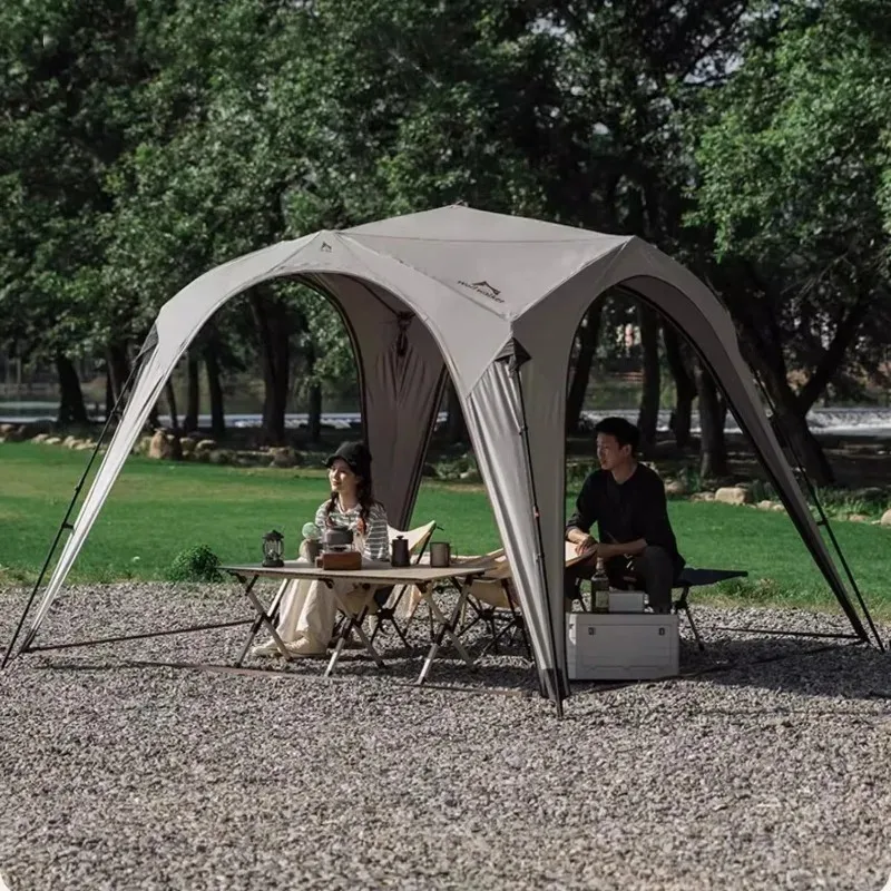 

Outdoor Waterproof Sun Shelter Thickened Square Portable Shelter Folding Large Camping Lightweight Tent Camp Travel Equipment