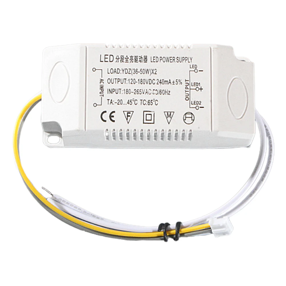 12-24W 24-36W 36-50W External Power Supply LED Driver Electronic Transformer Constant Current For Ceiling Light